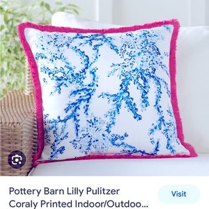 NWOT Lilly Pulitzer for Pottery Barn pillow